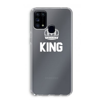 King zwart: Samsung Galaxy M31 Transparant Hoesje