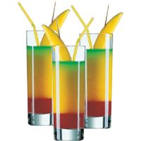 Arcoroc longdrinkglazen - set 12x stuks - 310 ml - glas - transparant