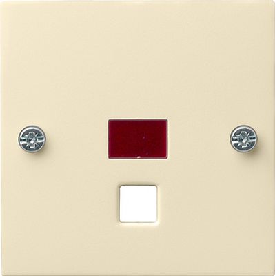 Gira inzetplaat trekschakelaar creme wit 063801