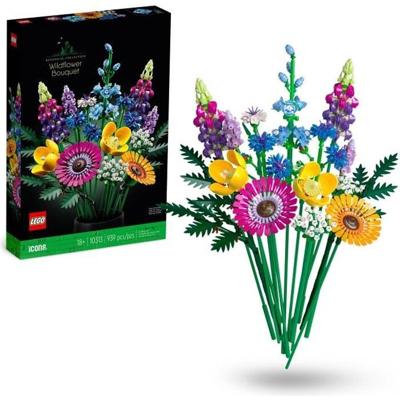 LEGO -iconen 10313 Bouquet wilde bloemen, kunstmatige planten met papavers, voor volwassenen