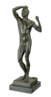 A BRONZE SCULPTURE OF ADAM