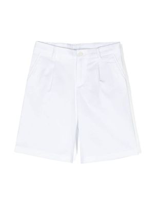 Dolce & Gabbana Kids short à plaque logo - Blanc