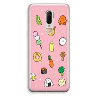 Happy bento friends: OnePlus 6 Transparant Hoesje