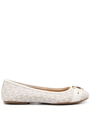 Michael Michael Kors ballerines Rory à motif monogrammé - Tons neutres