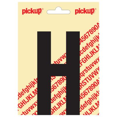 Plakletter Nobel 120mm zwart H
