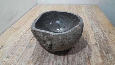 Waskom riviersteen RS250331, 38x34x15 cm