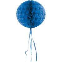 Honeycomb ballen blauw 30 cm   - - thumbnail
