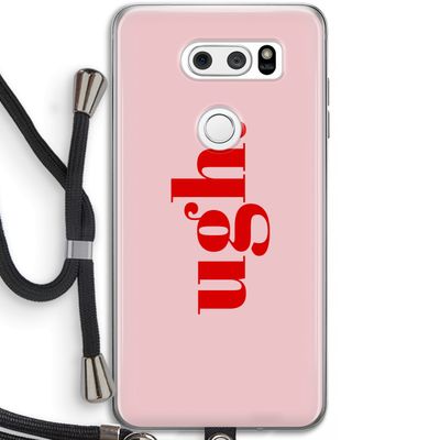 Ugh: LG V30 Transparant Hoesje met koord