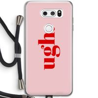 Ugh: LG V30 Transparant Hoesje met koord