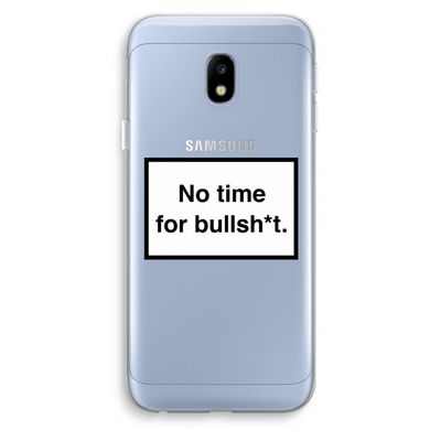No time: Samsung Galaxy J3 (2017) Transparant Hoesje