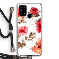 Roosjes: Samsung Galaxy M31 Transparant Hoesje met koord