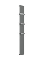 Eastbrook Berlini verticale aluminium radiator 180x18,5cm Antraciet 632 watt