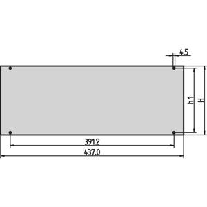 nVent SCHROFF 30828061 Frontpaneel 2 stuk(s)