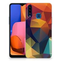 Samsung Galaxy A20s | TPU Hoesje | Polygon Color