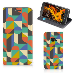 Samsung Galaxy Xcover 4s Hoesje met Magneet Funky Retro