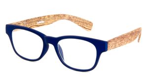 Leesbril Ofar LE0166B hout blauw +1.00