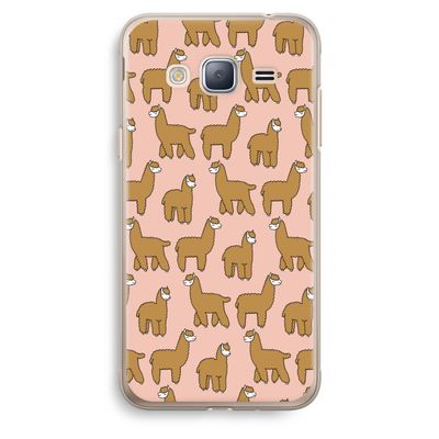 Alpacas: Samsung Galaxy J3 (2016) Transparant Hoesje