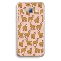 Alpacas: Samsung Galaxy J3 (2016) Transparant Hoesje