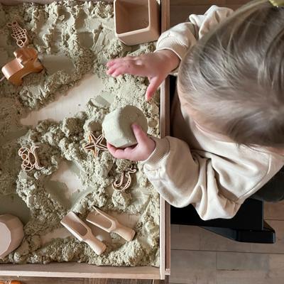 Houten speelbak inclusief speelzand | Actie set