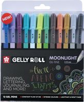 Sakura roller Gelly Roll Moonlight, etui van 12 stuks in geassorteerde kleuren - thumbnail