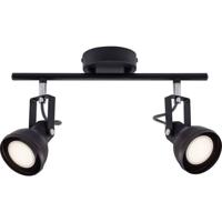 Nordlux Aslak 2-Spot 45730103 Plafondspot GU10 Zwart