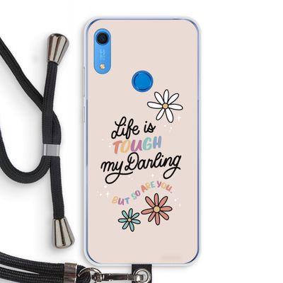 Tough Life: Huawei Y6s Transparant Hoesje met koord