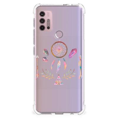 Motorola Moto G30 | G20 | G10 Stevig | Bumper Hoesje | Boho Dreamcatcher