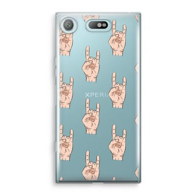 Rock: Sony Xperia XZ1 Compact Transparant Hoesje