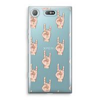 Rock: Sony Xperia XZ1 Compact Transparant Hoesje
