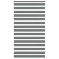 VidaXL Zebra rolgordijn 135x230 cm stofbreedte 130,9 cm donkergrijs