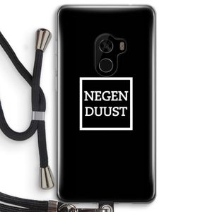 Negenduust black: Xiaomi Mi Mix 2 Transparant Hoesje met koord