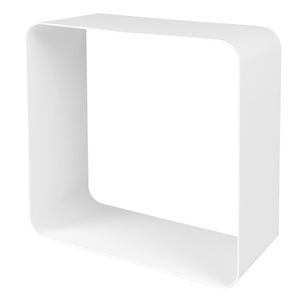 Duraline Wandkubus staal 28x28x12cm wit - Duraline Wall Cube staal 28x28x12cm wit