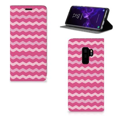 Samsung Galaxy S9 Plus | Hoesje met Magneet | Waves Pink