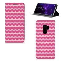 Samsung Galaxy S9 Plus | Hoesje met Magneet | Waves Pink