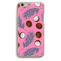 Kokosnoot roze: iPhone 6 / 6S Transparant Hoesje