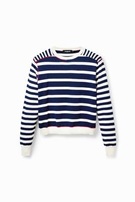 Trui met matrozenstrepen - BLUE - XL