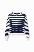 Trui met matrozenstrepen - BLUE - XL