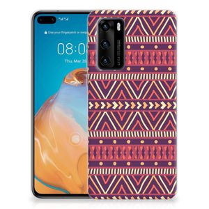 Huawei P40 TPU bumper Aztec Paars