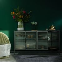 Dutchbone Dressoir Boli 80 x 150cm - Zwart - thumbnail