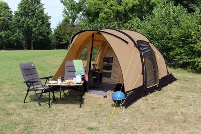 Eurotrail Iowa BTC Air Familietent Beige/Black OS