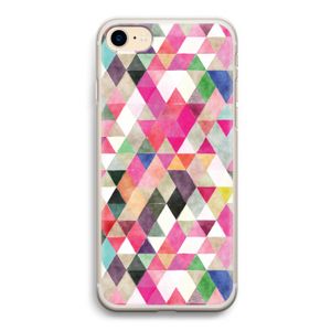 Gekleurde driehoekjes: iPhone 7 Transparant Hoesje