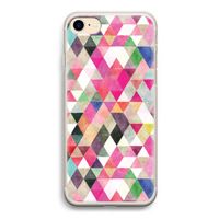 Gekleurde driehoekjes: iPhone 7 Transparant Hoesje