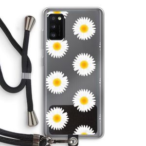 Margrietjes: Samsung Galaxy A41 Transparant Hoesje met koord
