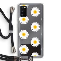Margrietjes: Samsung Galaxy A41 Transparant Hoesje met koord