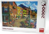DinoToys Dino leg puzzel van afternoon siesta straatje - 2000 stukjes