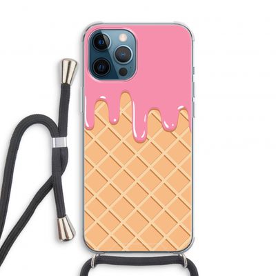 Ice cream: iPhone 12 Pro Transparant Hoesje met koord