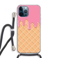 Ice cream: iPhone 12 Pro Transparant Hoesje met koord