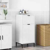 Badkamerkast met lade Wit 39.5 x 36 x 88 cm Bewerkt hout