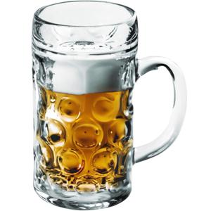 Bierpullen/bierglazen halve liter/50 cl/500 ml - 1x - onbreekbaar kunststof