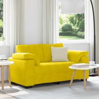 Loveseat Sofa Geel 120 cm Fluweel